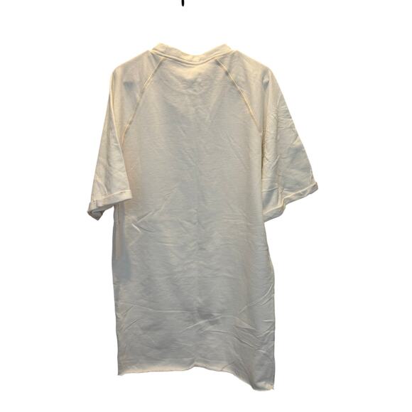 ETICA WHITE LINEN BLEND TEE SHIRT DRESS NWT MEDIUM - Picture 2 of 5